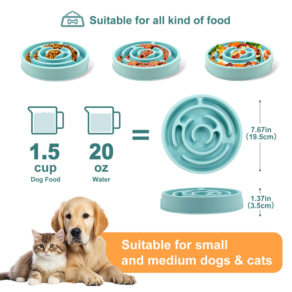 Maze Slow Feeder Bowl with Non-Slip Base