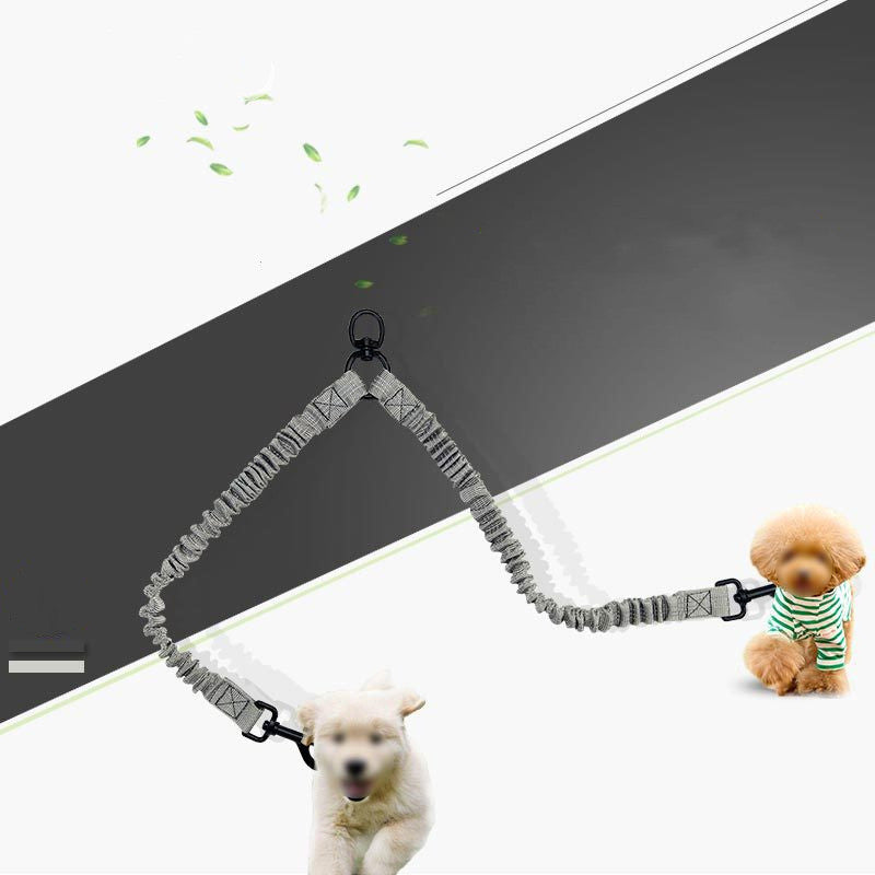 Reflective Double Dog Leash