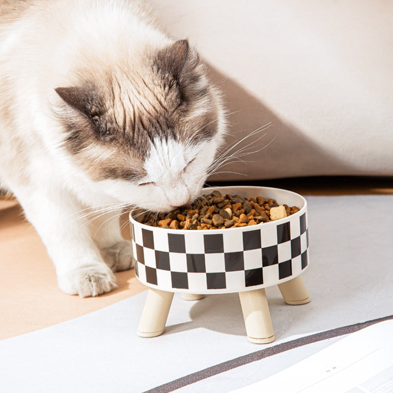 Non-Slip Square Pet Food Bowl