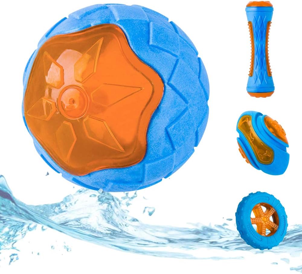 Floating Squeaky Dog Toy