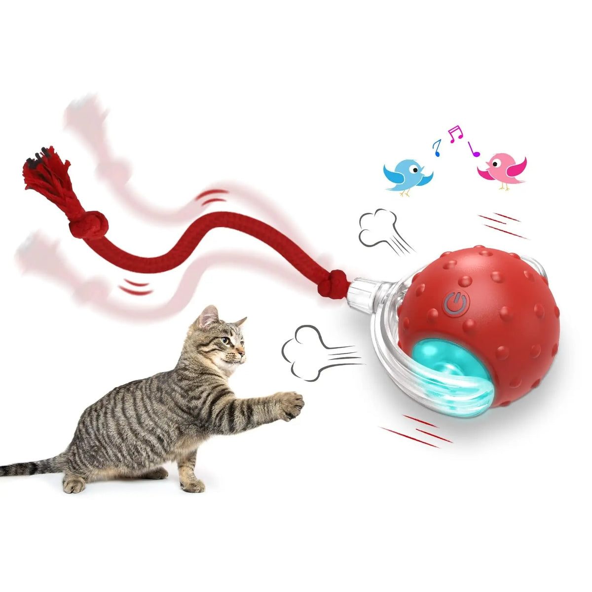 Interactive Rolling Cat Ball Toy